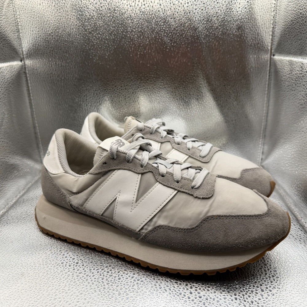 Size M10.5/W12 New Balance 237 Marblehead Gum Gray Unisex Athletic Shoes WS237NM